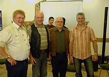 Wolfgang und Simon mit Joze Burnik und Ivan Persern
